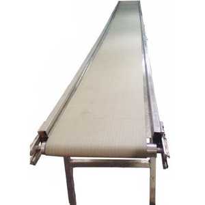 Système de bande transporteuse en acier inoxydable à vitesse réglable en caoutchouc PVC de qualité alimentaire pour usine de fabrication en matériau PU - Product Image 1