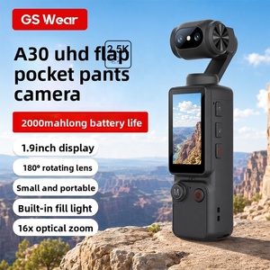 กล้องพกพา Gs Wear A30 4K หน้าจอ 1.9 นิ้ว พร้อมระบบติดตามใบหน้า สำหรับวีล็อกกิ้ง  ตัวกันสั่นแบบพกพา น้ำหนักเบา - Product Image 6
