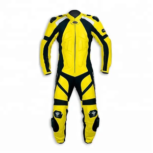 Traje de 2 piezas para motocicleta, trajes de carreras de cuero para motocicleta y carreras de automóviles, ropa para motocicleta, equipo de carreras, chaquetas con nombre para hombres - Product Image 4