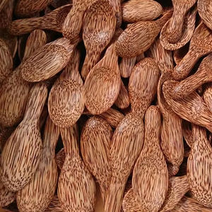 Cuillère en bois artisanale du Vietnam, bois naturel, cuisine, export en vrac - Product Image 1