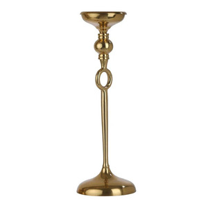 Home Decorative Aluminum Candle <b>Pillar</b> Holder Gold Plated Modern Style Candle Stand for Wedding Tabletop Decor Handmade - Product Image 1