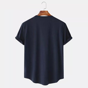 เสื้อยืดผู้ชายสีพื้นระบายอากาศได้ดี,เสื้อยืดลำลองคอกลมใส่ออกกำลังกายเล่นกีฬา - Product Image 2