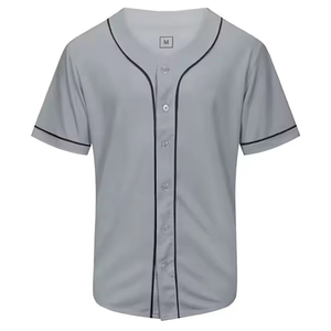 Camiseta de béisbol personalizada de alta calidad para hombre, camisetas lisas con bordado e impresión, camiseta de béisbol al por mayor - Product Image 1