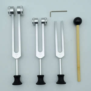 Juego de diapasones Manual de aluminio Musical 128C 256C 512 Gold & Silver Triple Set Certificado CE para instrumentos de laboratorio - Product Image 6