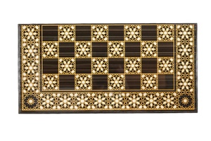 Juego de Muebles de Comedor de Mármol, Mesa Rectangular con Elegante Diseño de Mosaico Incrustado en Piedra de Mármol, Resistente al Agua, para Uso en Hoteles - Product Image 5