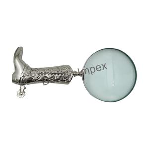 Equestrian Style <b>Magnifying</b> <b>Glass</b> Stylish Boot Design Handle Metal Gifts & Crafts High Quality <b>Magnifier</b> <b>Glass</b> Wholesale Price - Product Image 4