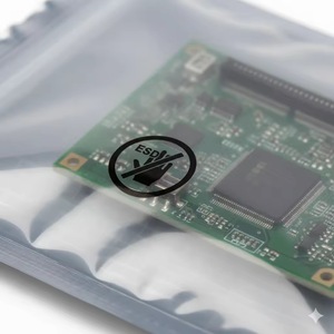 EU stock Anti Static Shielding <b>Bags</b> Silver Gray Resealable ESD <b>Zip</b> Lock <b>Bags</b> for Electronics PCB laptop refurbishment recycling - Product Image 1