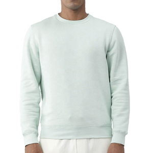 Crewneck Men's Oversized Sweatshirt Quality Winter Solid Cotton Polyester OEM Hoodies Sweatshirts Quality custom for OEM - Product Image 1