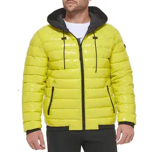 Custom Design Nieuwe Heren Hoody Winter Puffer Jack Vullen Power Puffy Jack Gewatteerde Jas Heren