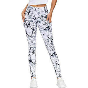 Leggings tricotés pour femmes imprimés par sublimation avec taille élastique compressive, respirants et extensibles 2026 - Product Image 3