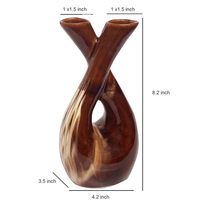 Vase à fleurs en céramique artisanal moderne et épuré, écologique, pour la maison, le bureau, l'étagère, la table à manger, ou comme centre de table de mariage