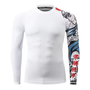 Rashguard BJJ pour hommes, dernière conception, respirant, séchage rapide, technologie sublimée, pour l'entraînement - Product Image 5