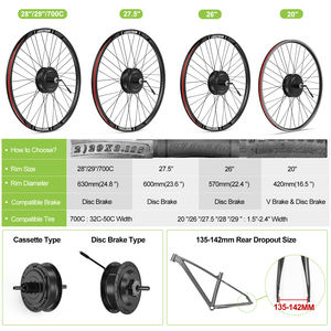 Kit <span class=keywords><strong>de</strong></span> Conversión para Ebike Bafang G020 48V 500W con Motor <span class=keywords><strong>de</strong></span> Buje Trasero <span class=keywords><strong>de</strong></span> 26" 27.5" 28" 29" 700C, Acelerador <span class=keywords><strong>de</strong></span> Pulgar y Pantalla LCD, Disponible en la UE y el Reino Unido - Product Image 6