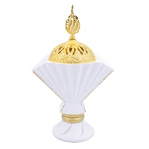 Quemador de aromaterapia estilo Oriente Medio para el hogar y quemador Bakhoor de regalo, soporte de incienso de resina moderno - Product Image 6