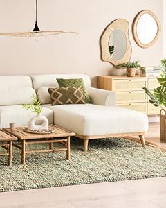 Retro Style <b>Irregular</b> Shaped Decorative Rattan Wall <b>Mirror</b> - Product Image 4