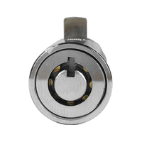 Cylindres de serrure de porte en alliage de zinc chromé haute sécurité pour distributeur automatique, serrure tubulaire ANSI Grade 2, 2 clés, 37,7 mm