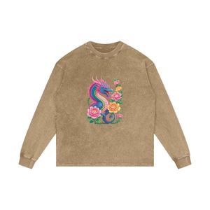 T-shirt délavé pour homme, coupe ample, style rétro, pour un look tendance - Product Image 1