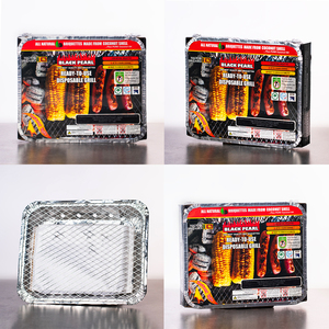 Briquettes de charbon de bois en aluminium de qualité restaurant Black Pearl, grilles jetables, 5 % de cendres, sécurité anti-oxygénation, montage facile pour barbecues - Product Image 3