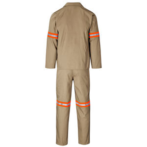 Vente en gros Nouvel Arrivage 2pcs Respirant Réfléchissant Travail Pantalon Uniformes Durable Poly-Coton Construction Combinaison Réfléchissante Vêtements de Travail - Product Image 6