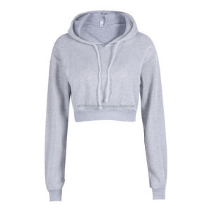 Sweat à capuche à manches courtes pour femmes T Girls Autumn Thin Hooded Crop Top Hoodies pour femmes - Product Image 1