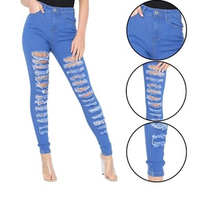 Best Selling Street Vintage Streetwear Destroyed <strong>Light</strong> <strong>Wash</strong> Baggy Straight Leg Ripped <strong>Women's</strong> <strong>Jean</strong> Customized Brand From BD - Product Image 4