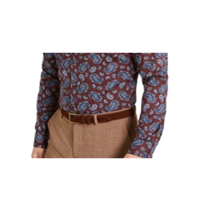 Bar III <b>Men's</b> Slim Stretch Casual Dress <b>Shirt</b> Red Size 3XL <b>High</b> <b>Collar</b> Short Sleeves Anti-Wrinkle Poplin Fabric ODM Supply - Product Image 6