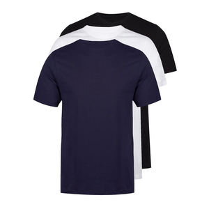 Camiseta de Manga Corta de Moda Urbana con Logotipo Personalizado, Camiseta de Poliéster Lisa de Alta Calidad de 220 GSM para Hombre - Product Image 1