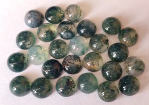 มอสอาเกตคุณภาพ AAA ธรรมชาติ ขนาด 3 มม. ถึง 8 มม. ทรงกลมแบบคาโบชอง คุณภาพสูงสุด - Product Image 2