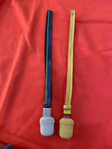 อุปกรณ์เสริมชุดเครื่องแบบสีเงินแบบใหม่พร้อมลวดถักสีทองแท่ง - Product Image 2