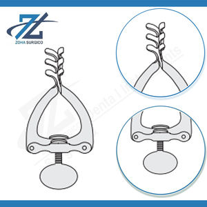 Retractor Mastoideo con 3 Ganchos Rompecabezas de 114 mm de Largo, Instrumentos Quirúrgicos de Acero Inoxidable, Fabricante en Pakistán - Product Image 3