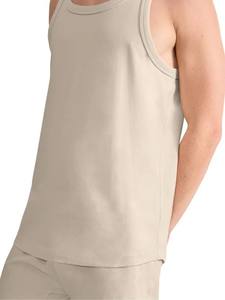 Men's Basic Cotton <b>Tank</b> <b>Top</b> - Breathable Sleeveless Casual Wear And Gym Workouts Solid Color Lightweight Cotton/Polyester - Product Image 4