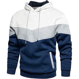 100% algodón Hip Hop estampado pulóver Sudadera con capucha Color sólido Casual sudadera para hombres Otoño Invierno Heavy French Terry Fleece Top - Product Image 2