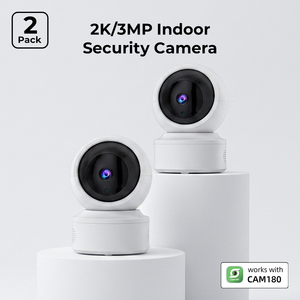 กล้องวงจรปิด WiFi ภายในอาคาร 2K แบบแพ็คคู่ ขายส่ง 360 องศา °   กล้องแพน-ทิลท์ AI ตรวจจับและติดตามมนุษย์ ขายดี ได้รับการรับรองมาตรฐาน CE จำหน่ายจำนวนมาก - Product Image 1