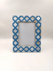 Handmade Polished Resin Photo <b>Frame</b> for <b>4x6</b> and 5x7 Sizes Includes Metal Material - Product Image 6