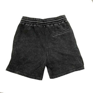 2025 Vintage été haute rue hommes Shorts de sport haute qualité coton lavage à l'acide personnalisé solide motif Jogging sueur Shorts de course - Product Image 2