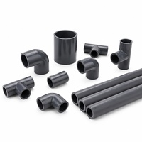 Raccord de tuyauterie en PVC/UPVC à quatre voies égalisées, surface lisse, PN10/PN16 DN15-DN200 1/2-8 pouces