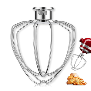 Batidor de 6 varillas SUS420 apto para lavavajillas, repuesto para batidor de mayonesa, huevos y crema espesa, compatible con <span class=keywords><strong>KitchenAid</strong></span> K45WW - Product Image 4