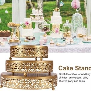 ที่วางเค้กทำจากไม้และเรซิ่นที่ตกแต่งอย่างหรูหราแท่นวางขนมหวานสำหรับงานเลี้ยงวันเกิดงานแต่งงานและห้องครัวในบ้านแบบทันสมัยใช้จากอินเดีย - Product Image 3