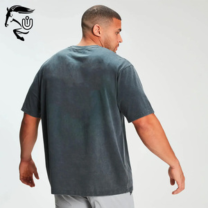 2024 camiseta Unisex de secado rápido de Color sólido con logotipo personalizado Camiseta de punto atlético de Fitness para Hombres Nuevo Diseño impresión Digital - Product Image 2