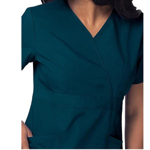 Médical professionnel hygiénique frottez les ensembles de Spandex de polyester de coton d'uniformes - Product Image 2