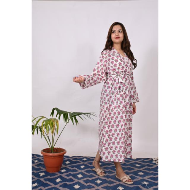 bridesmaid dressing gowns cotton Organic Cotton Robe – Sandmaiden Sleepwear main image 0