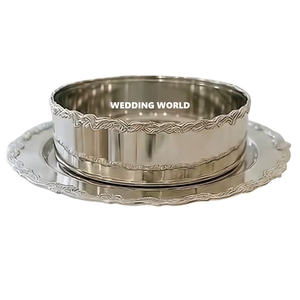 Bol à chocolat plaqué nickel, forme ronde, bol à bonbons décoratif pour mariage, bol à chocolat classique, élégant, fantaisie, nouveau - Product Image 4