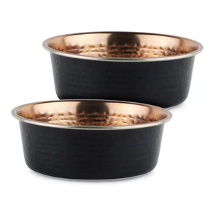 Martelé Cuivre Pied Spa Bol Noir Imprimé Conception personnalisé Direct Usine Taux De Gros - Product Image 1