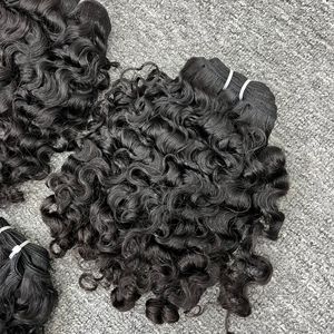 วิกผมแท้ Jerry Curl สำหรับผู้หญิงจากเวียดนามลูกไม้แบบเต็มสำหรับวิกผมสีดำใส DHL VIP ขายส่ง - Product Image 3