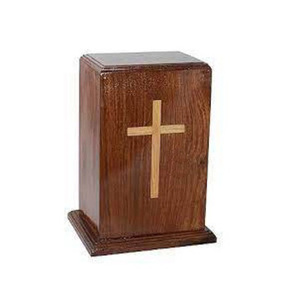 Urnas de madera hechas a mano para cremación, urnas funerarias decorativas para hombre y mujer a bajo precio - Product Image 1