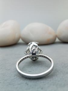 Bague de mariage en diamant cultivé en laboratoire VVS de taille Asscher 1.5ct conçue sur mesure en or 14K/18K classique de fiançailles pour les anniversaires GIA - Product Image 4