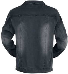 100% coton Denim veste de qualité supérieure personnalisé imprimé bouton fermeture matelassé respirant longue longueur automne veste pour hommes - Product Image 5