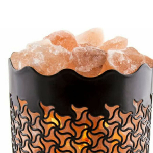 Lampe au sel en cristal de l'Himalaya Qualité Éclairage domestique Sphère sculptée Alimentation électrique contemporaine Abat-jour personnalisé Forme Emballage - Product Image 6