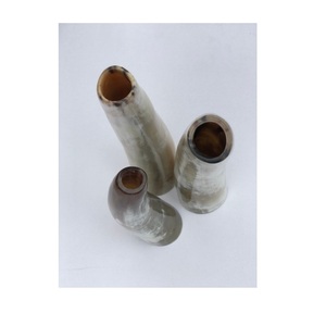 Vases à fleurs en corne de buffle multicolores polis pour décoration de table et décoration intérieure Vase à fleurs - Product Image 3