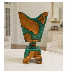 Brûleur à Bakhoor en bois d'acacia premium et résine époxy 2026 |   Diffuseur d'encens aromatique artisanal durable |   Luxe - Product Image 3